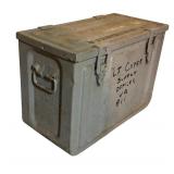 Vintage Metal Military Supply Box