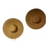 Two Stylish Woven Hats