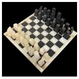 Gorgeous Vintage Onyx and Marble Chess Set