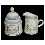 The Museum Collection Stoneware Covered Serving Dish, Salt/Pepper Shakers, Bowl, Creamer Pitcher and More by Hearthside Dinnerware