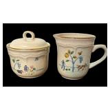 International Stoneware Heartland Cups, Pitcher, Salt/Pepper Shakers, Butter Dish, Napkin Holder and More