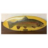 Vintage Rainbow Trout Plaque by Weber Lifelike Fly Company