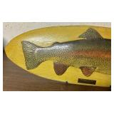Vintage Rainbow Trout Plaque by Weber Lifelike Fly Company