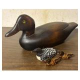 Beautiful Duck and Loon Figurines