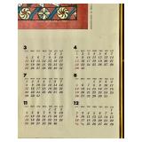 Vintage 1990 Sadao Watanabe Framed Calendar