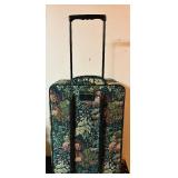 Lovely Vintage Tapestry Floral Suitcase and Sleek Neutral Carry On
