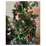 Pair of Petite Decorated Christmas