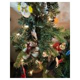 Pair of Petite Decorated Christmas