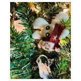 Pair of Petite Decorated Christmas