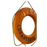 Extra Large Vintage Orange Life Preserver Ring