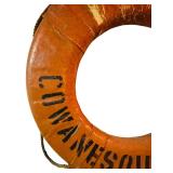 Extra Large Vintage Orange Life Preserver Ring