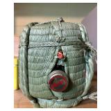 Asian Lot including Japanese Sake Barrel Auspicious Jar, Metal Box, Chicken Coop and More!