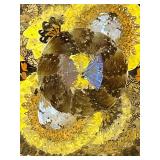 1940s Daniel Teixeira Brazilian Butterfly Tray with Wood Marquetry Detail