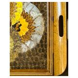 1940s Daniel Teixeira Brazilian Butterfly Tray with Wood Marquetry Detail