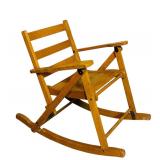 Petite Childrens Wood Rocking Chair