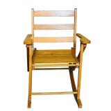 Petite Childrens Wood Rocking Chair