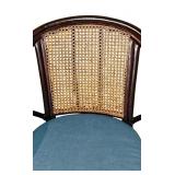 Vintage Barley Twist Rattan and Wicker Back Armchair