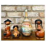 Beautiful Souvenirs from Brazil, Including Sand Art and Painted Gourds