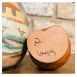 Beautiful Souvenirs from Brazil, Including Sand Art and Painted Gourds