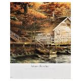 Stunning Terry Redlin Print "Autumn Shoreline" Signed Limited Edition