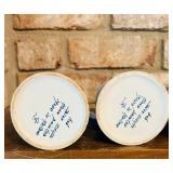 Set of Four Vintage Dutch Delft Ceramic HeineKen Steins