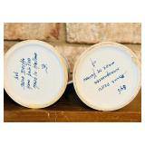 Set of Four Vintage Dutch Delft Ceramic HeineKen Steins