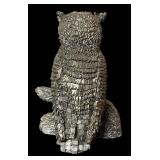 Vintage Hudson Honeywell Pewter Snow Barn Owl Figurine
