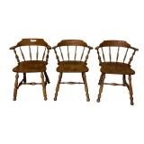 Six-Piece Dining Set with Drop Leaf Table and Captain Chairs