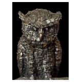 Vintage Hudson Honeywell Pewter Snow Barn Owl Figurine