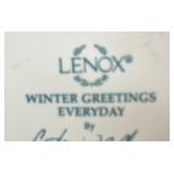 Lenox Winter Greetings Teapot, Pitcher and Coasters