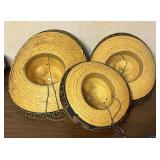 Three Embroidered Mexican Sombreros
