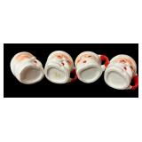 Four Vintage Santa Mugs
