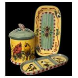 Lenox Winter Greetings Canister and Serving Platters