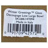 Lenox Winter Greetings Decoupage Bowl
