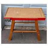 Vintage Work Bench with Vise