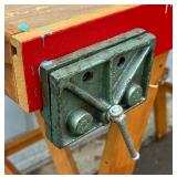 Vintage Work Bench with Vise