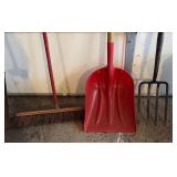 Pitchfork, Rake, Shovels and Broom