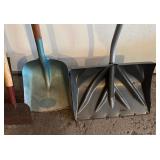 Yard Tools including Shovels and a Hoe