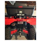 Articat Four Wheeler with Newmans Trailer and Plow Attachment
