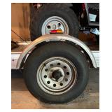 Articat Four Wheeler with Newmans Trailer and Plow Attachment