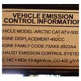 Articat Four Wheeler with Newmans Trailer and Plow Attachment