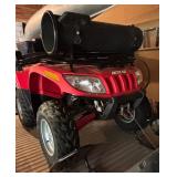 Articat Four Wheeler with Newmans Trailer and Plow Attachment