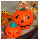 Spooky Halloween Decor including Placemats, Dish Towel, Plates, Pumpkins and More!