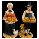 Vintage Ceramic Pilgrim Figurines