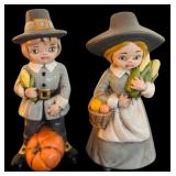 Vintage Ceramic Pilgrim Figurines