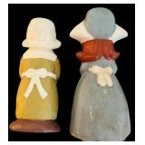 Vintage Ceramic Pilgrim Figurines