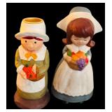 Vintage Ceramic Pilgrim Figurines