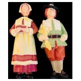 Vintage Ceramic Pilgrim Figurines