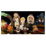 Thanksgiving Decor including Turkeys, Wall Hanging, Candles and More