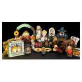 Thanksgiving Decor including Turkeys, Wall Hanging, Candles and More